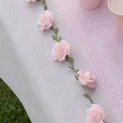 Kunstig Rose Guirlande Lyserød