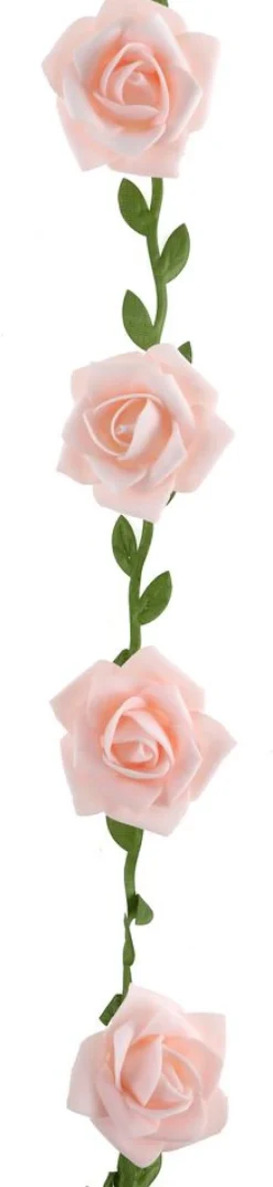 Kunstig Rose Guirlande Lyserød