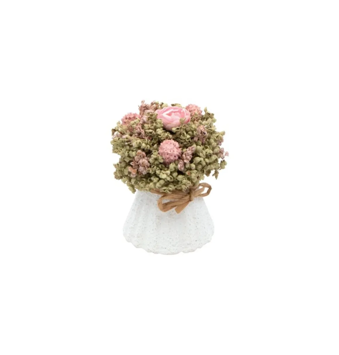 Kunstig Blomstret Buket Pastelrosa