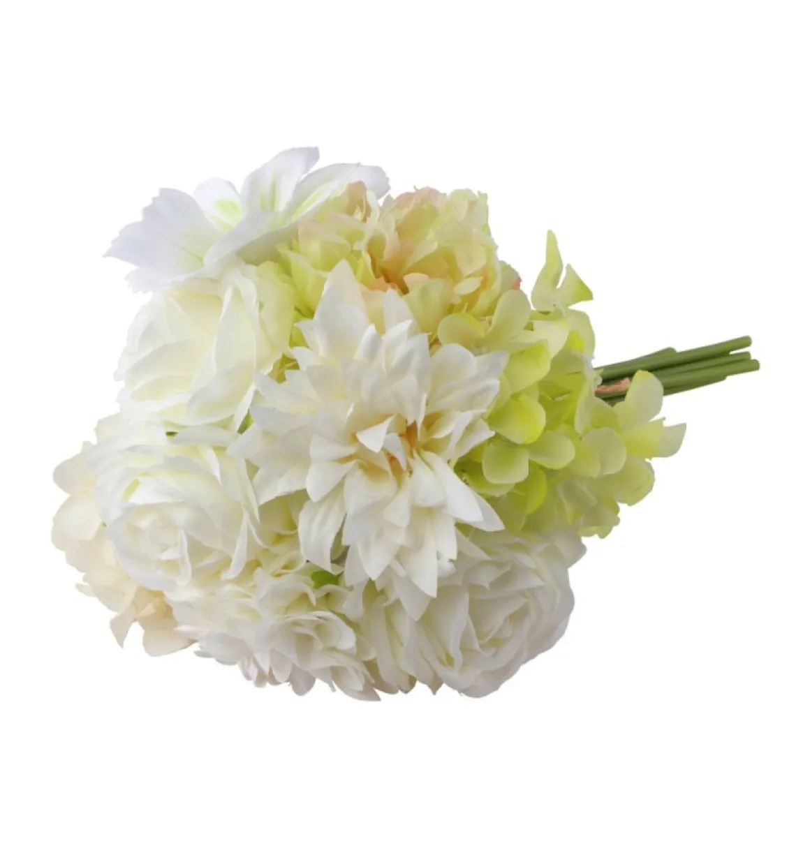 Kunstig Dahlia Buket Hvid