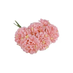 Kunstige Mini Hortensia Blomster Lyserød