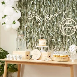 Kunstige Bambusblade Backdrop