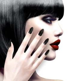 Kunstige Negle Stiletto Sort