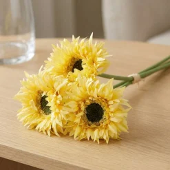 Kunstig Gerbera Buket Gul