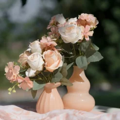 Kunstig Krysantemum Blomsterbuket Lilla