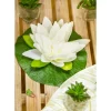 Kunstig Lotusblomst Hvid