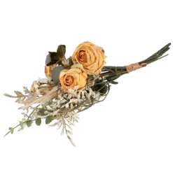 Kunstig Rose Marguerit Buket Gul