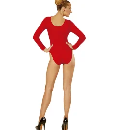 Langærmet Body Rød