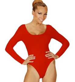 Langærmet Body Rød