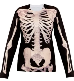 Langærmet Skelet Dame Bluse