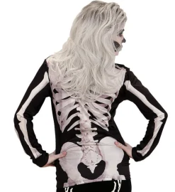 Langærmet Skelet Dame Bluse