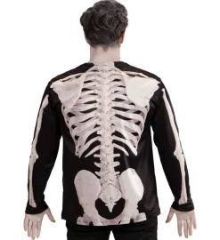Langærmet Skelet Herre Bluse