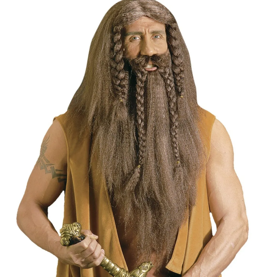 Langt Viking Skæg & Paryk