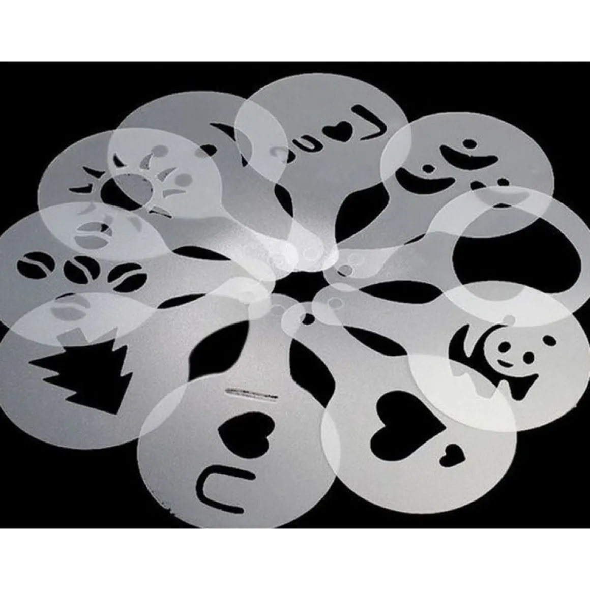 Latte Art Stencils 16 stk