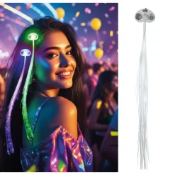 LED FIber Hårclip