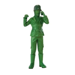 Legetøjs Soldat Børnekostume Grøn