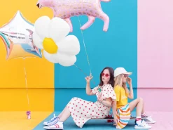 Leopard Folieballon Lyserød
