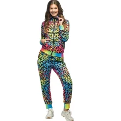 Leopard Art Babe UV Træningsdragt Kostume