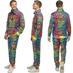 Leopard Art Dude UV Træningsdragt Kostume