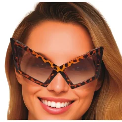 Leopard Cat-Eye Solbriller