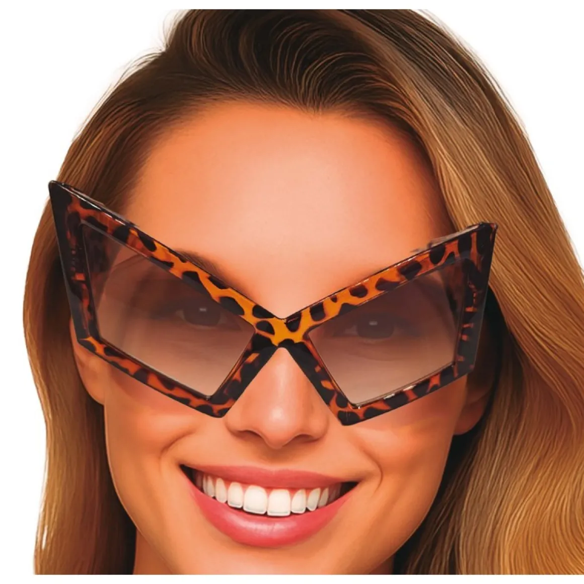 Leopard Cat-Eye Solbriller