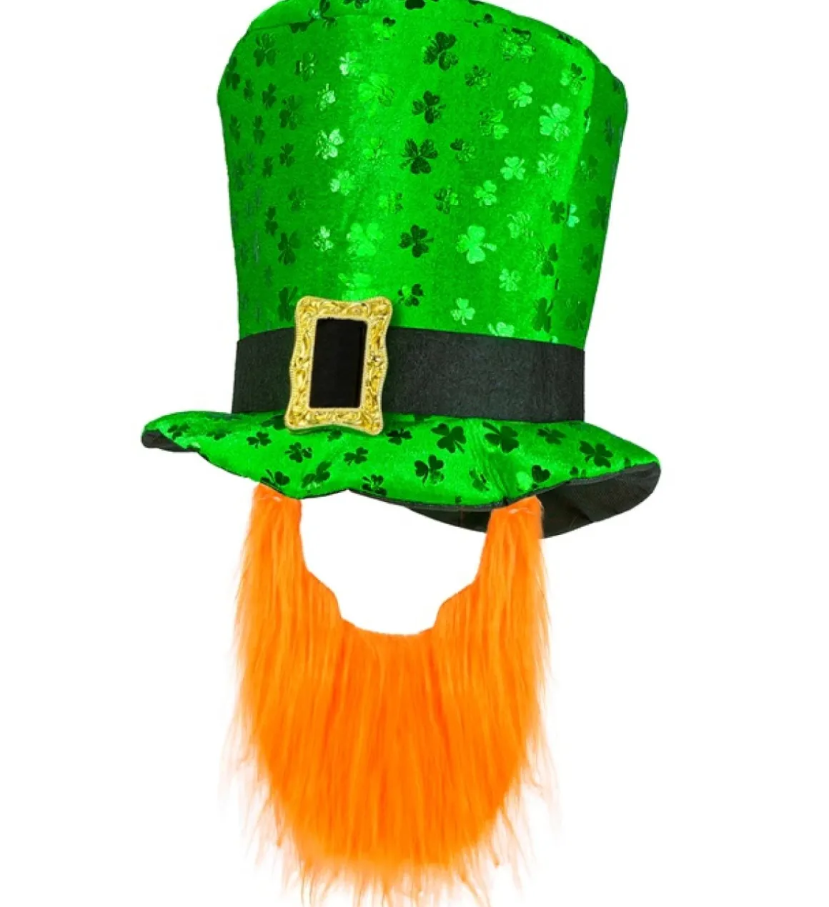 Leprechaun Højhat & Skæg Grøn