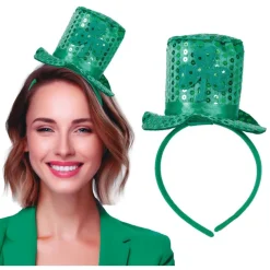 Leprechaun Minihat Hårbøjle Grøn