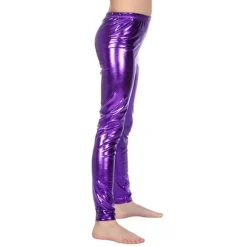 Lilla Metalliske Børneleggings
