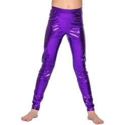 Lilla Metalliske Børneleggings