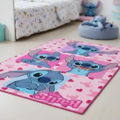Lilo & Stitch® Hjerte Gulvtæppe Lyserød