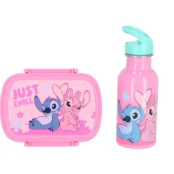 Lilo & Stitch® Madkasse & Drikkedunk Sæt Lyserød