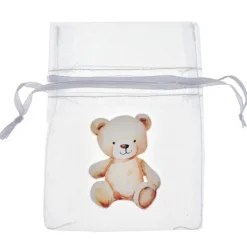 Little Teddy Organza Pose Elfenben