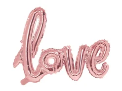 Love Folieballon Rosaguld