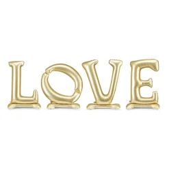 LOVE Stående Folieballoner Guld