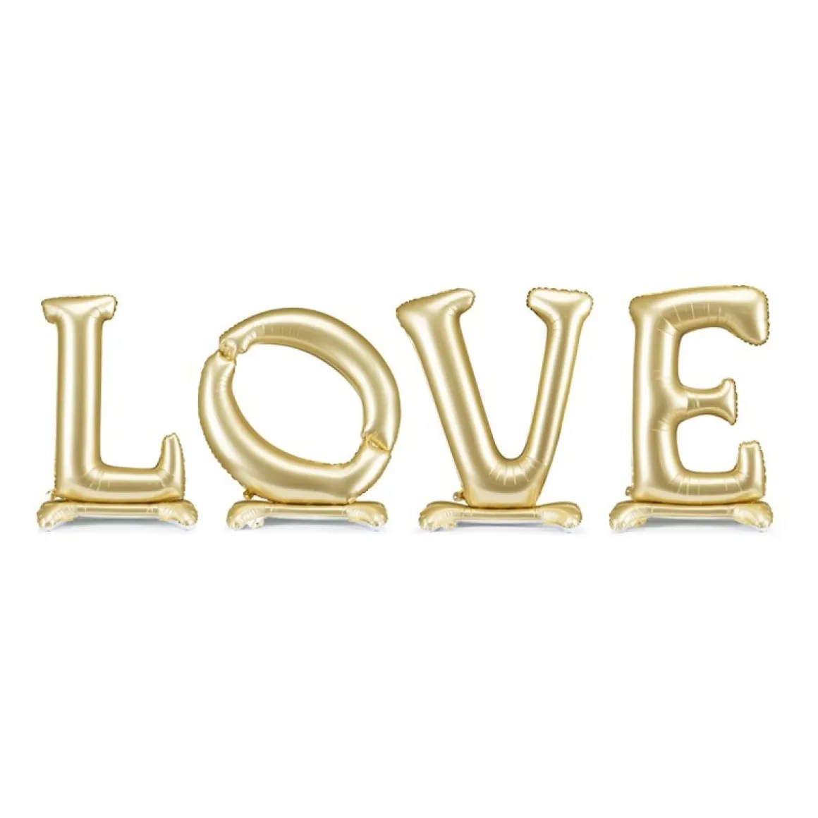 LOVE Stående Folieballoner Guld