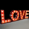 Love Lightbox Skilt Rød