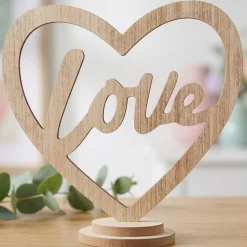 Love Træ Borddekoration