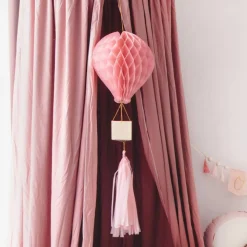 Luftballon Honeycomb Lyserød