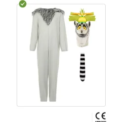 Madagascar® Kong Julien Børnekostume