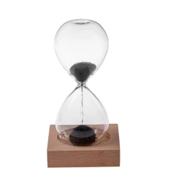 Magnetisk Timeglas Med Træfod