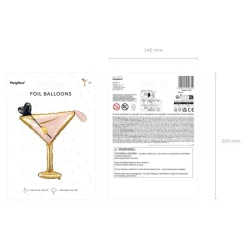 Martiniglas Folieballon
