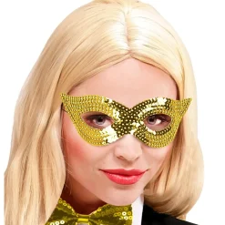 Maskerade Øjenmaske Guld
