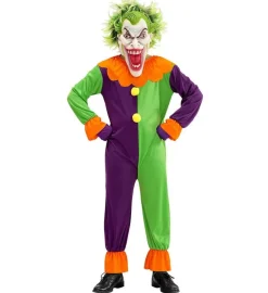 Maskeret Joker Børnekostume