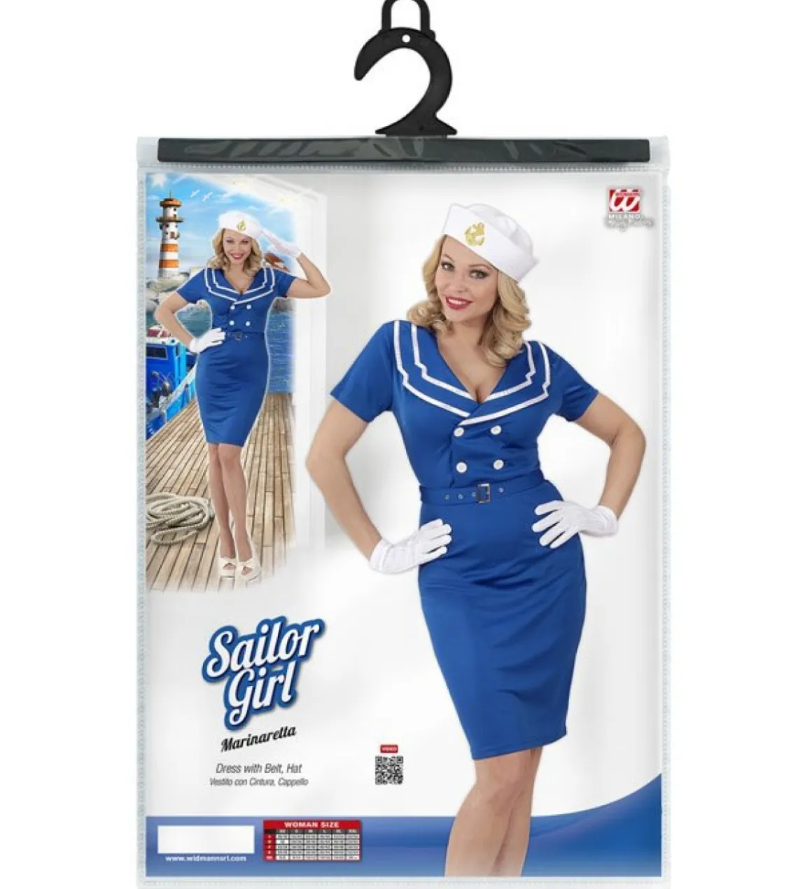 Matros Kjole Kostume Blå