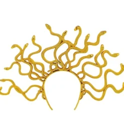 Medusa Slange Hårbøjle Guld