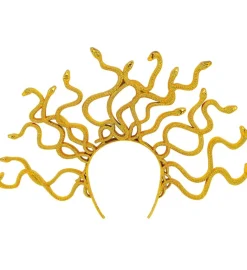 Medusa Slange Hårbøjle Guld