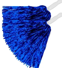 Metalliske Cheerleader Pom Poms Blå