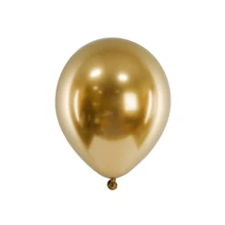 Metalliske Mellemstore Latexballoner Guld