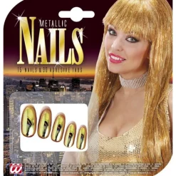 Metalliske Negle Guld