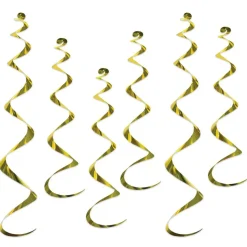 Metalliske Swirls Gul/Guld
